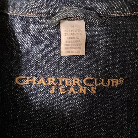Charter Club Jeans Denim Jacket - Picture 14 of 16